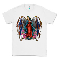 White Angel Wing Lady of Guadalupe 4th of July Classic Tee - Jasminsmagicworld