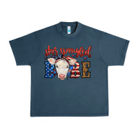 Midnight Navy Western Star Spangled Baby Cow Urban Heavy Tee - LillyAllenDesigns
