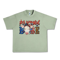 Oil Green Western Star Spangled Baby Cow Urban Heavy Tee - LillyAllenDesigns