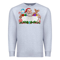 Heather Grey custom name christmas Premium Sweatshirt - texasbilliewilder
