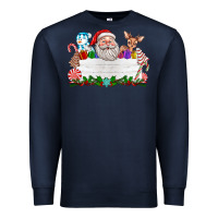 Navy custom name christmas Premium Sweatshirt - texasbilliewilder