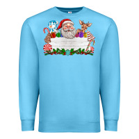 Ocean Blue custom name christmas Premium Sweatshirt - texasbilliewilder