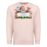 Pale Pink custom name christmas Premium Sweatshirt - texasbilliewilder