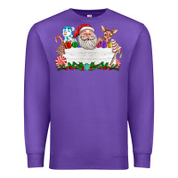 Purple custom name christmas Premium Sweatshirt - texasbilliewilder