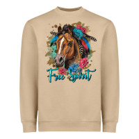 Mushroom free spirit quarter horse floral Heavyweight Sweatshirt - LillyAllenDesigns
