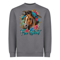 Storm free spirit quarter horse floral Heavyweight Sweatshirt - LillyAllenDesigns