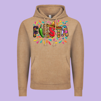 Fiesta Vintage Hoodie Designed By Ranaportraitstore