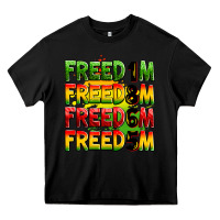 Black Freedom 1865 Heavy Core Tee - Zillion Design Studio