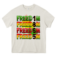 Cream Freedom 1865 Heavy Core Tee - Zillion Design Studio