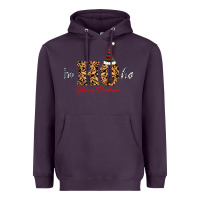 Plum Ho Ho Ho Merry Christmas Heavyweight Hoodie - Bettercallsaul