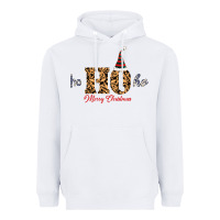 White Ho Ho Ho Merry Christmas Heavyweight Hoodie - Bettercallsaul