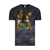 Cloud Black Western Usa Eagle Vintage Tee - LillyAllenDesigns