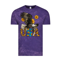 Cloud Purple Western Usa Eagle Vintage Tee - LillyAllenDesigns
