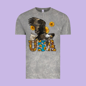 Western Usa Eagle Vintage Tee Designed By Lillyallendesigns