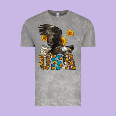 Western Usa Eagle Vintage Tee Designed By Lillyallendesigns
