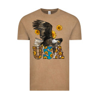Vintage Coffee Western Usa Eagle Vintage Tee - LillyAllenDesigns