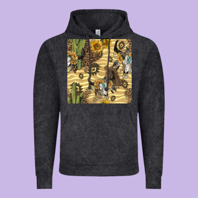 Aztec Bull Skull Vintage Hoodie Designed By Bundleandbundleshop