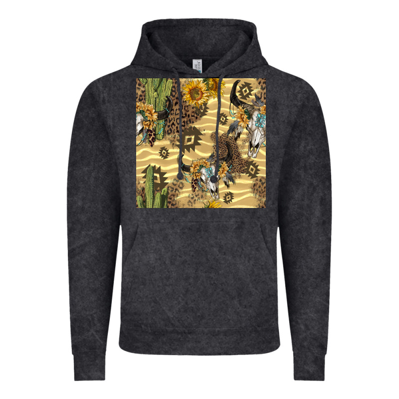 Aztec Bull Skull Vintage Hoodie by BundleAndBundleShop | Teevron