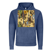 Vintage Denim aztec bull skull Vintage Hoodie - BundleAndBundleShop