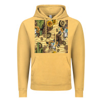 Vintage Mustard aztec bull skull Vintage Hoodie - BundleAndBundleShop