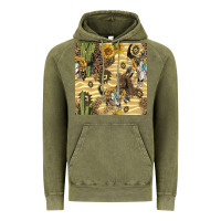 Vintage Olive aztec bull skull Vintage Hoodie - BundleAndBundleShop