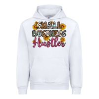 White small business hustler Urban Hoodie - OliviaCreatesArt