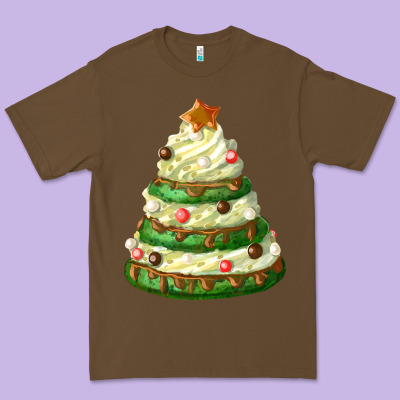 White Christmas Cookie Cake Premium Tee Designed By Fadigitalartstudio