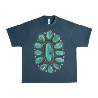 Midnight Navy Turquoise Gemstone Jewelry Urban Heavy Tee - LillyAllenDesigns
