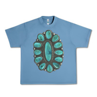 Pebble Blue Turquoise Gemstone Jewelry Urban Heavy Tee - LillyAllenDesigns