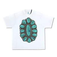White Turquoise Gemstone Jewelry Urban Heavy Tee - LillyAllenDesigns