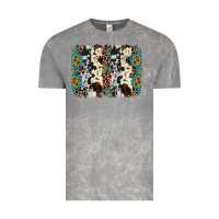 Cloud Rock cowhide leopard gemstone brushstroke Vintage Tee - AdoDesignShop