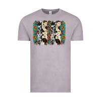 Vintage Zinc cowhide leopard gemstone brushstroke Vintage Tee - AdoDesignShop