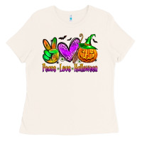 Bone peace love halloween Ladies Tee - Zillion Design Studio