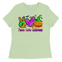 Matcha peace love halloween Ladies Tee - Zillion Design Studio