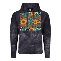 Cloud Black cross gemstone and sunflower Vintage Hoodie - Artiststas