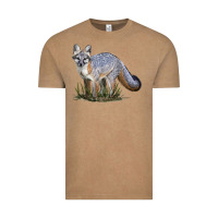 Vintage Coffee Gray Fox Vintage Tee - LillyAllenDesigns