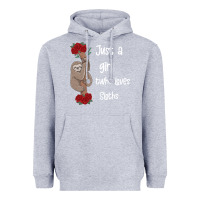 Heather Grey just a girl who loves sloths Heavyweight Hoodie - Bettercallsaul