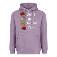 Lavender just a girl who loves sloths Heavyweight Hoodie - Bettercallsaul