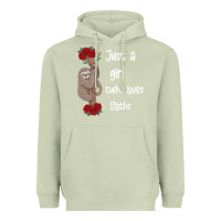 Matcha just a girl who loves sloths Heavyweight Hoodie - Bettercallsaul