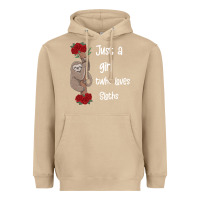Mushroom just a girl who loves sloths Heavyweight Hoodie - Bettercallsaul