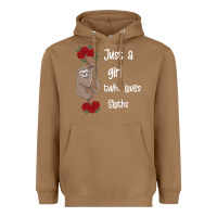 Toasted Coconut just a girl who loves sloths Heavyweight Hoodie - Bettercallsaul