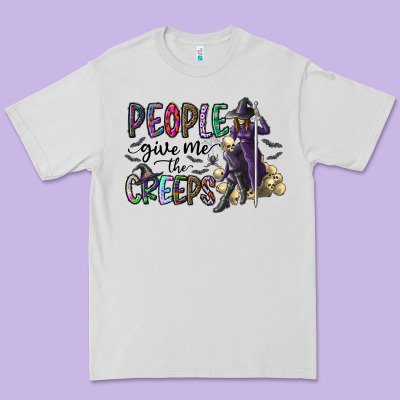 People Give Me The Creeps Premium Tee Designed By Cowhidedigitalart