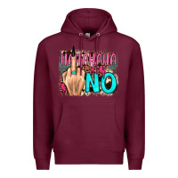 Burgundy hahahaha no leopard cowhide Premium Hoodie - JahusDesignShop