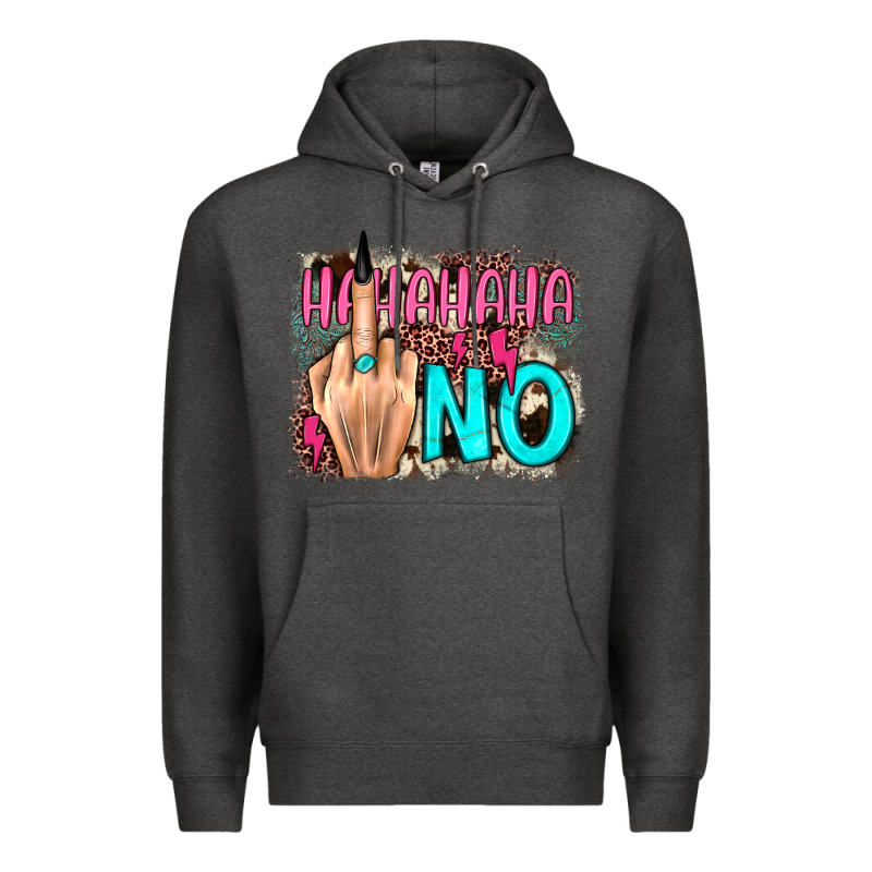 Hahahaha No Leopard Cowhide Premium Hoodie by JahusDesignShop | Teevron