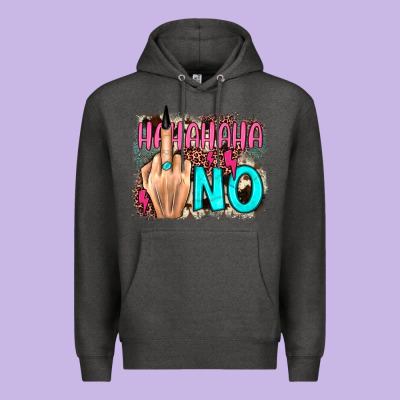 Hahahaha No Leopard Cowhide Premium Hoodie Designed By Jahusdesignshop