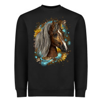 Black western tennessee horse Heavyweight Sweatshirt - LillyAllenDesigns