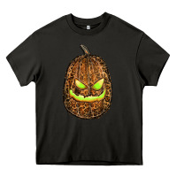 Asphalt watercolor leopard pumpkin Heavy Core Tee - RanaPortraitStore