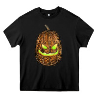 Black watercolor leopard pumpkin Heavy Core Tee - RanaPortraitStore