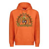 Carrot Turkey rainbow thankful thanksgiving Premium Hoodie - NancyCooperArtShop