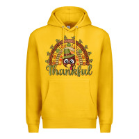 Lemon Turkey rainbow thankful thanksgiving Premium Hoodie - NancyCooperArtShop